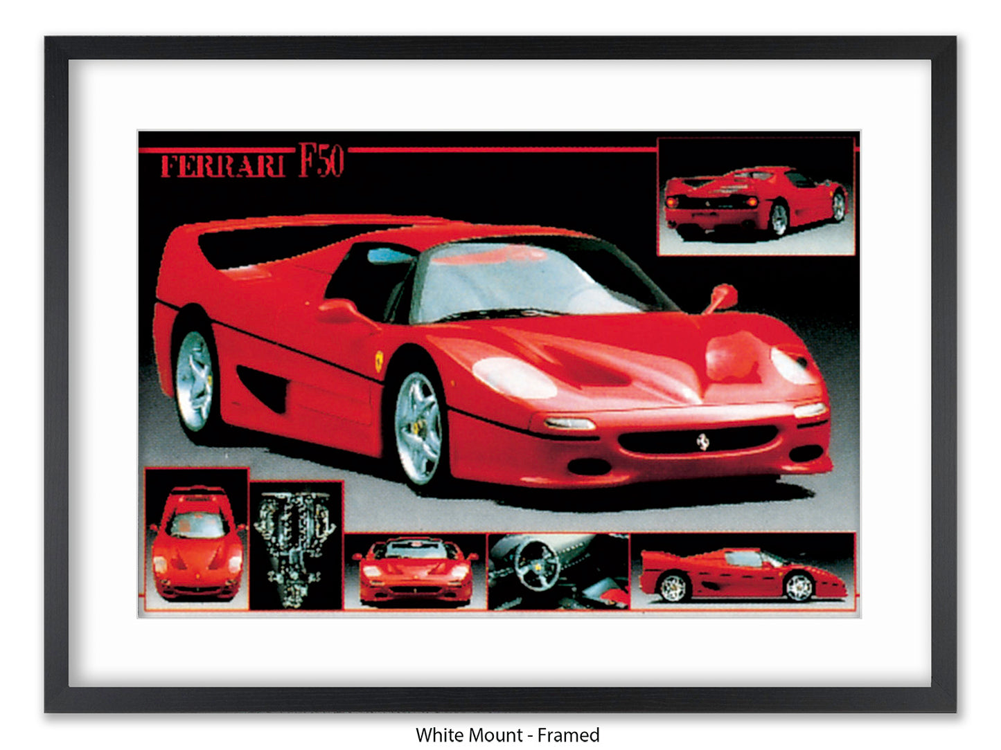 Ferrari F-50 Supercar Collection Poster