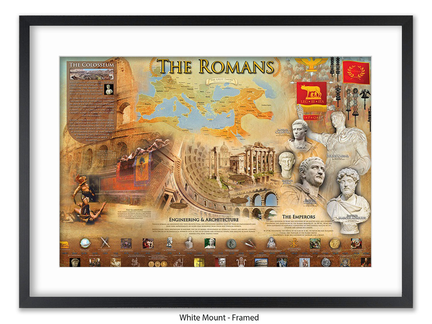Ancient Romans History & Culture Poster