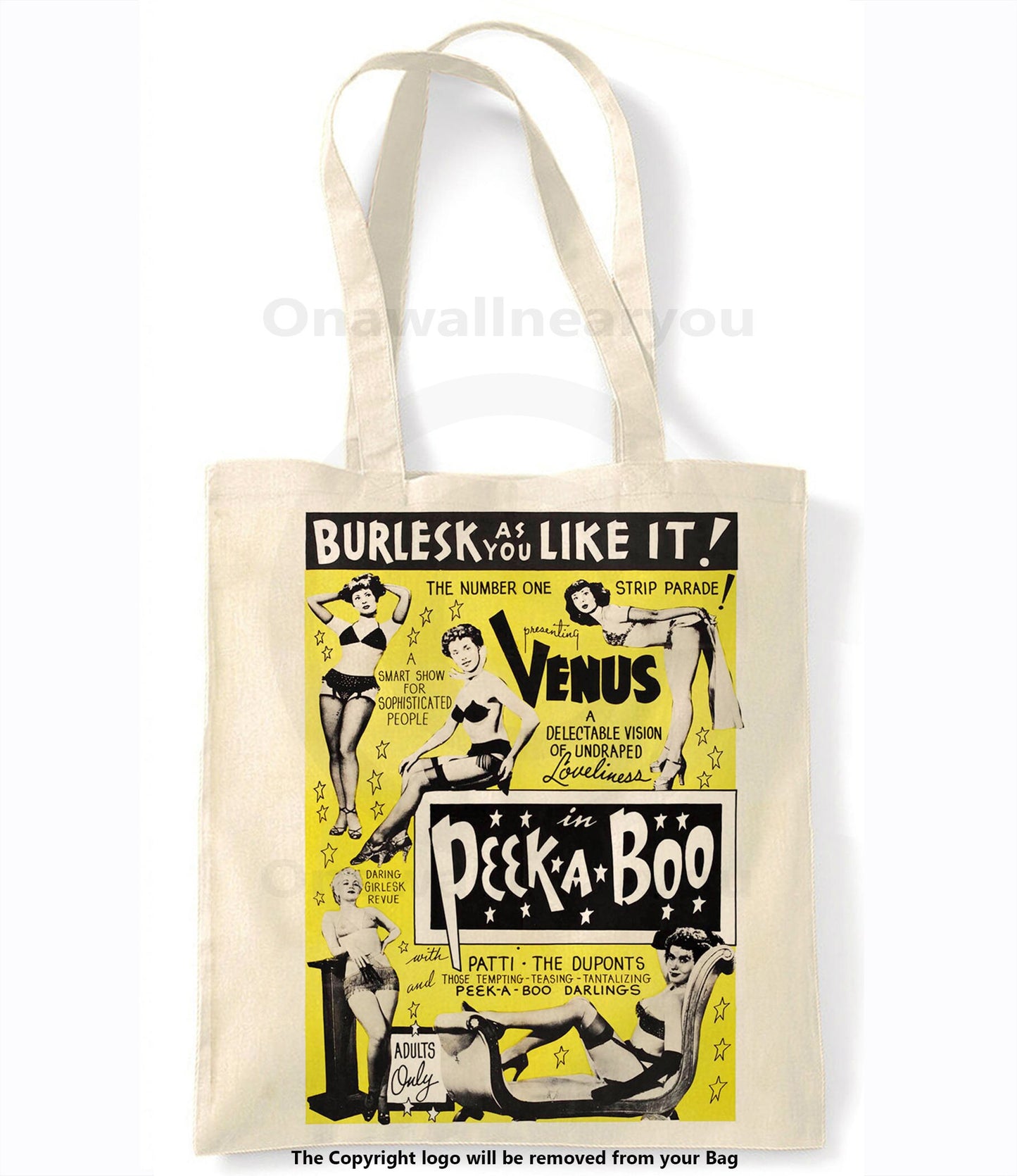 Peek-A-Boo - Retro Shopping Tote Bag