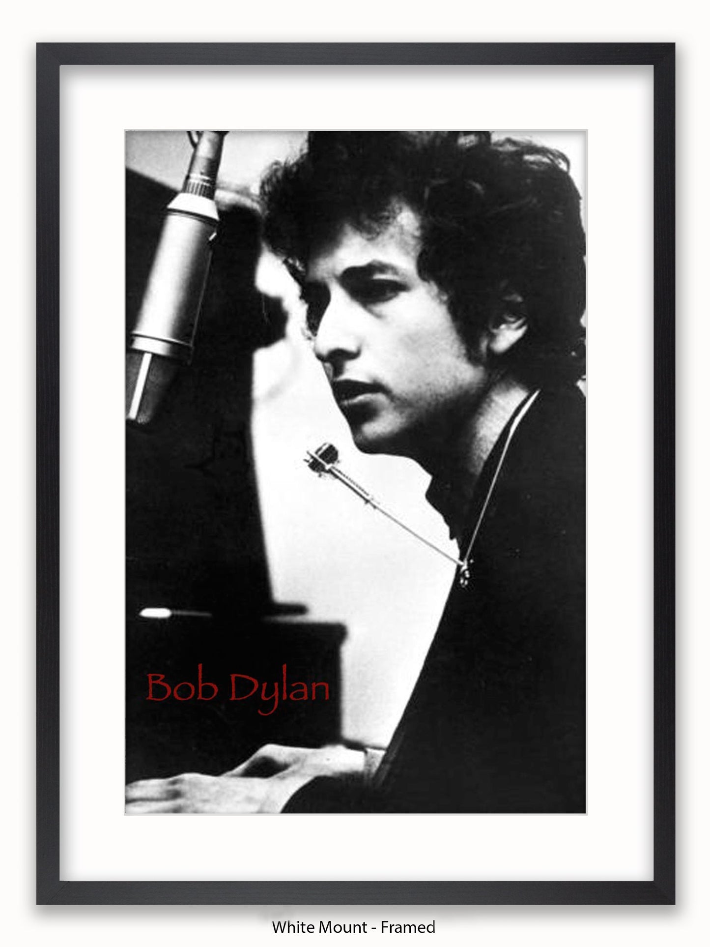 Bob Dylan Piano Poster