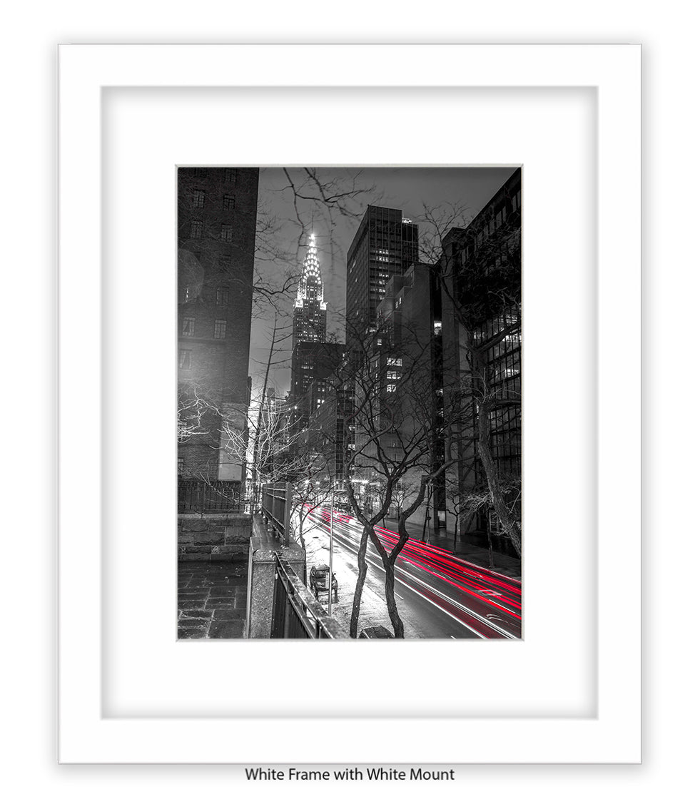 NYC Chrysler Building Two Tone Assaf Frank Art Print