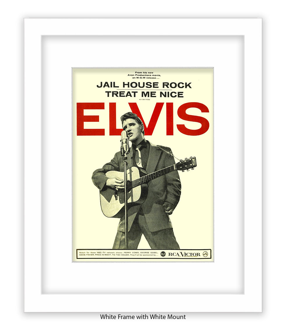 Jail House Rock Treat Me Nice Art Print