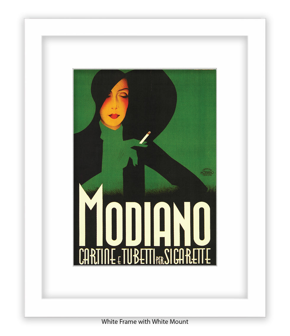 Modiano Cartine Black Hat Art Print