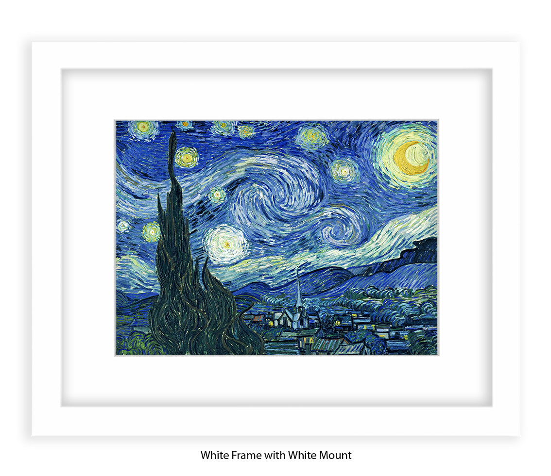 Starry Night Steeple Van Gogh Art Print