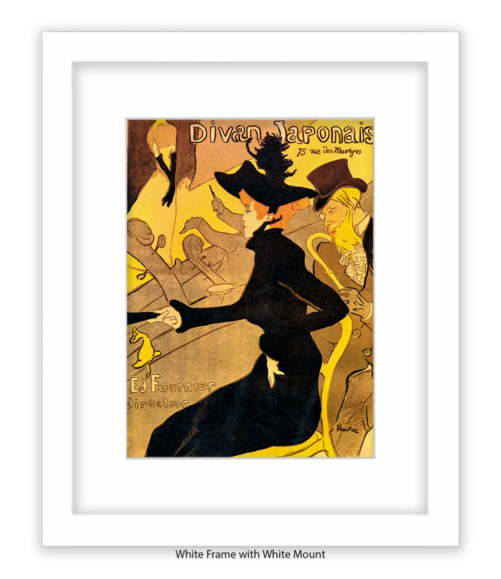Divan Japonais - Black Dress - Lautrec Art Print