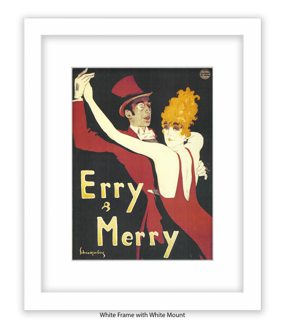Erry & Merry Couple Dancing - Schnackenberg Art Print