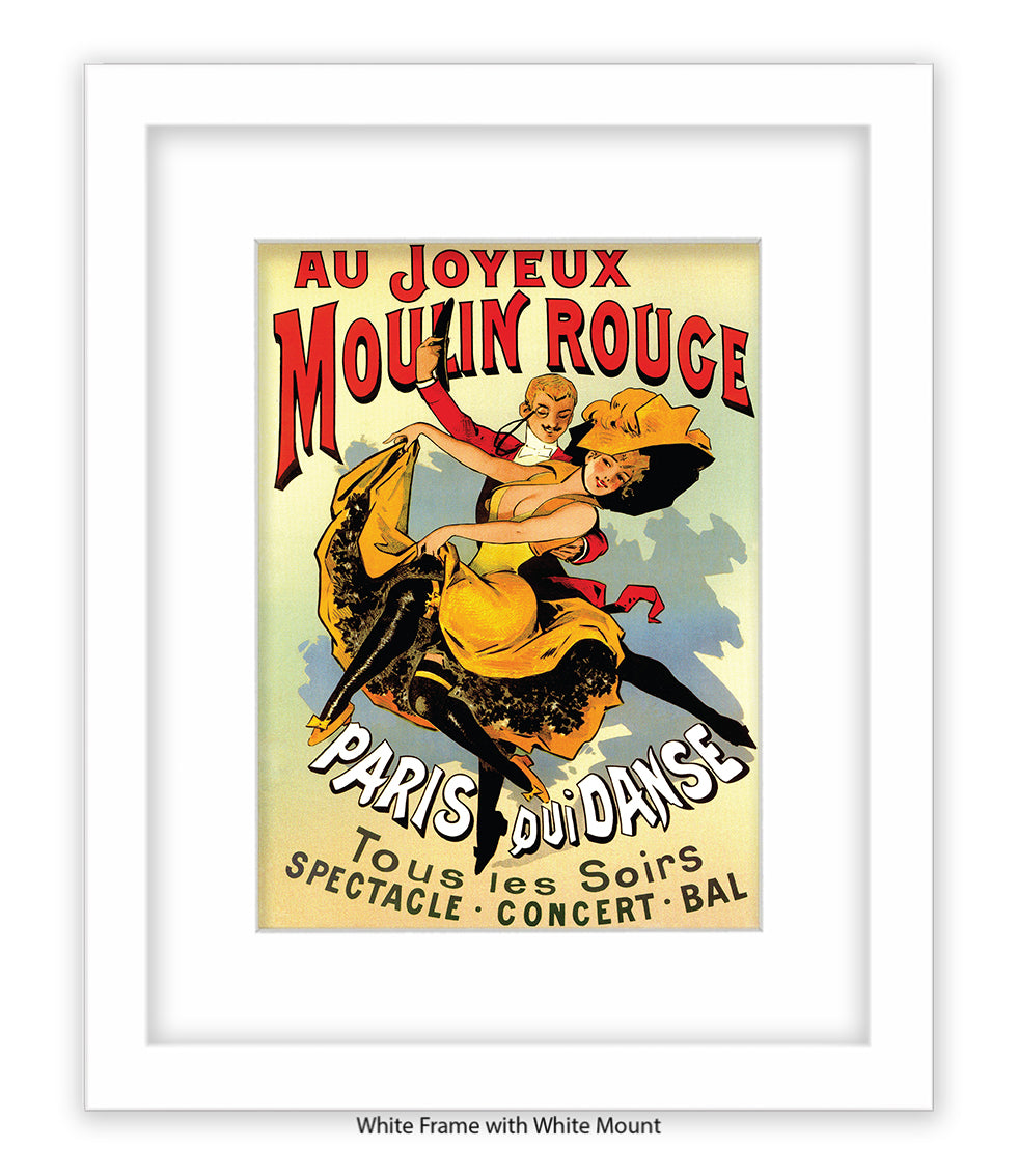 Moulin Rouge Joyeux Dancers Art Print