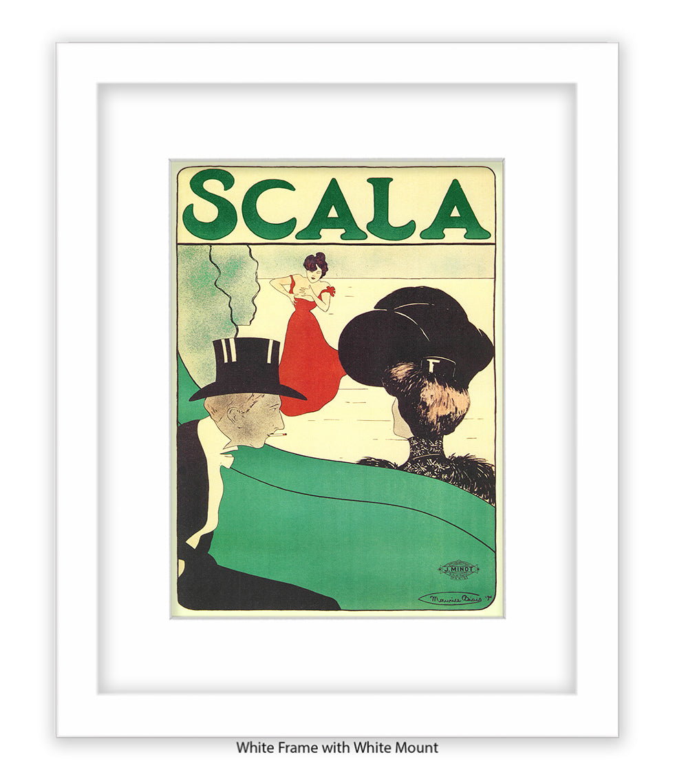 Scala - Opera - Red Dress - Couple - Top Hat Art Print