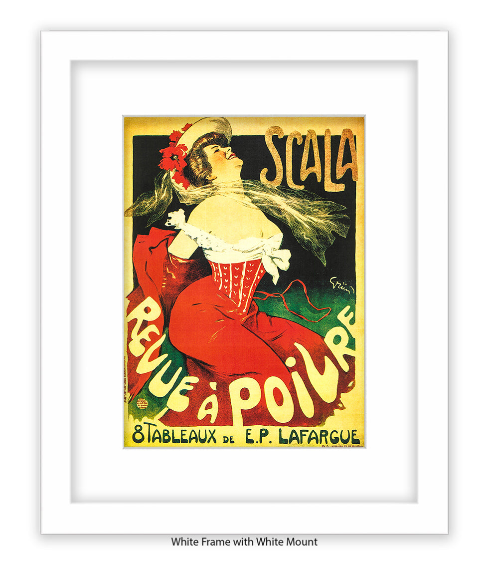Scala - Revue A Poilre - Lady - Red Corset Art Print