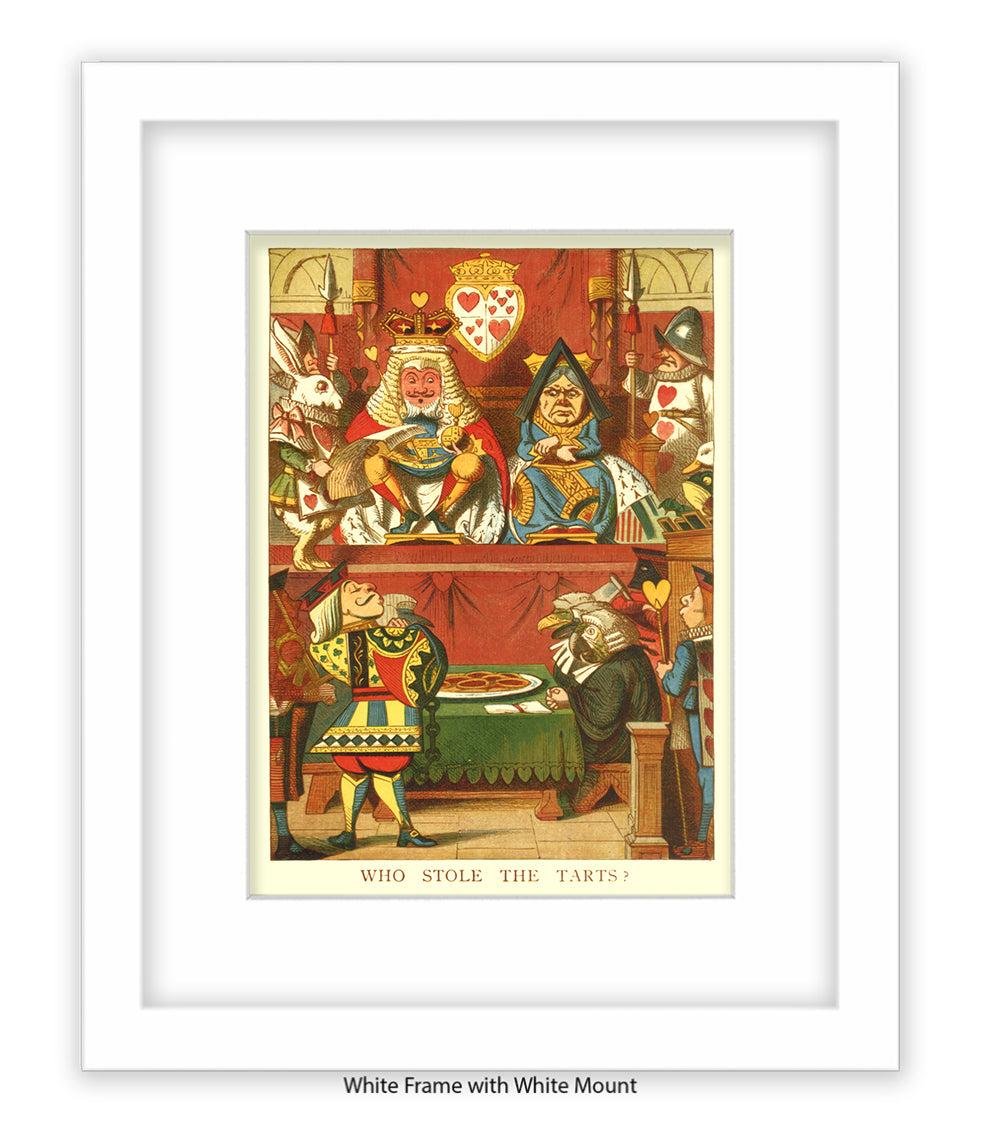 Alice In Wonderland Who Stole All The The Tarts Art Print