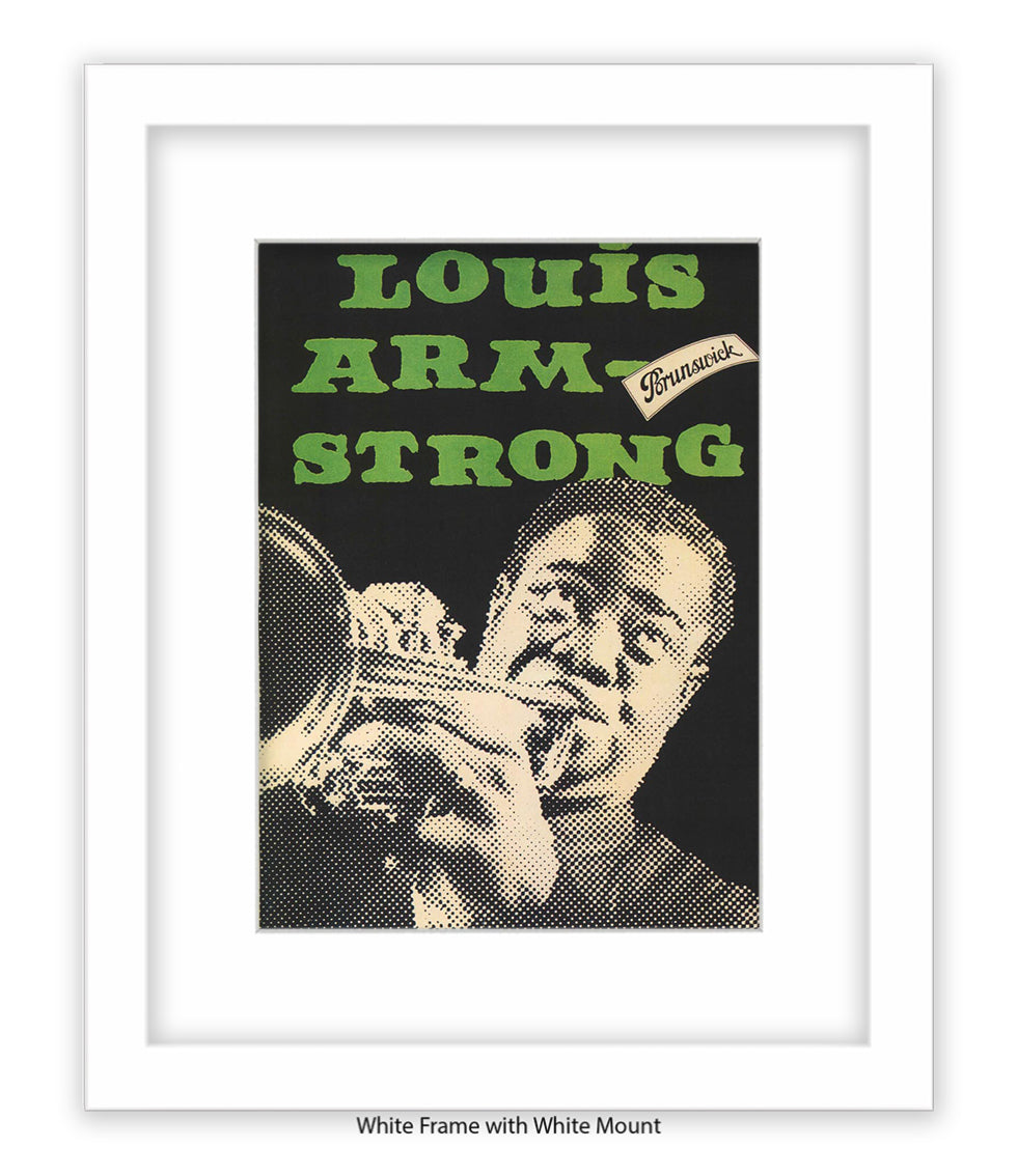 Louis Armstrong Brunswick Art Print