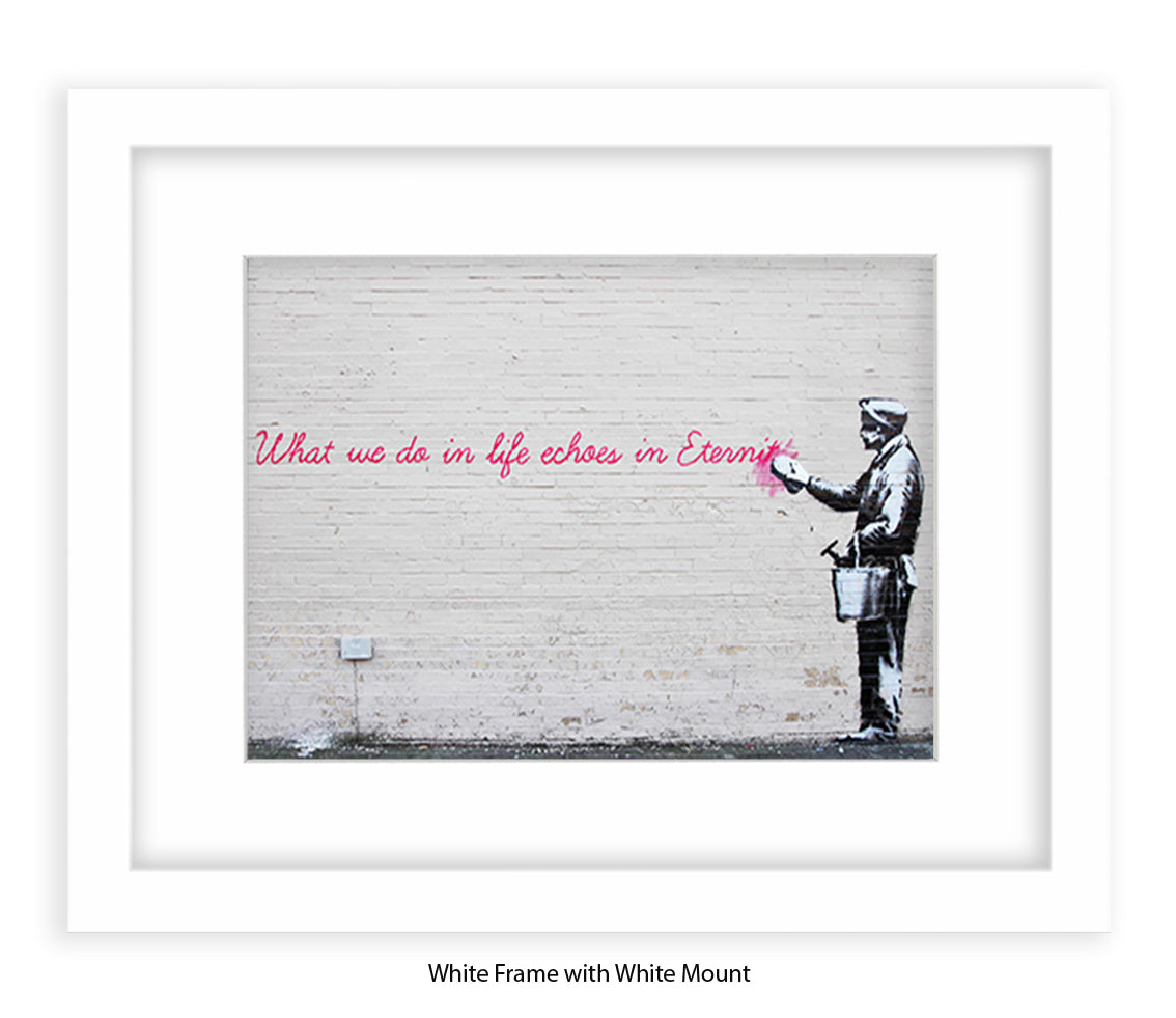 Eternity Echoes Banksy Art Print