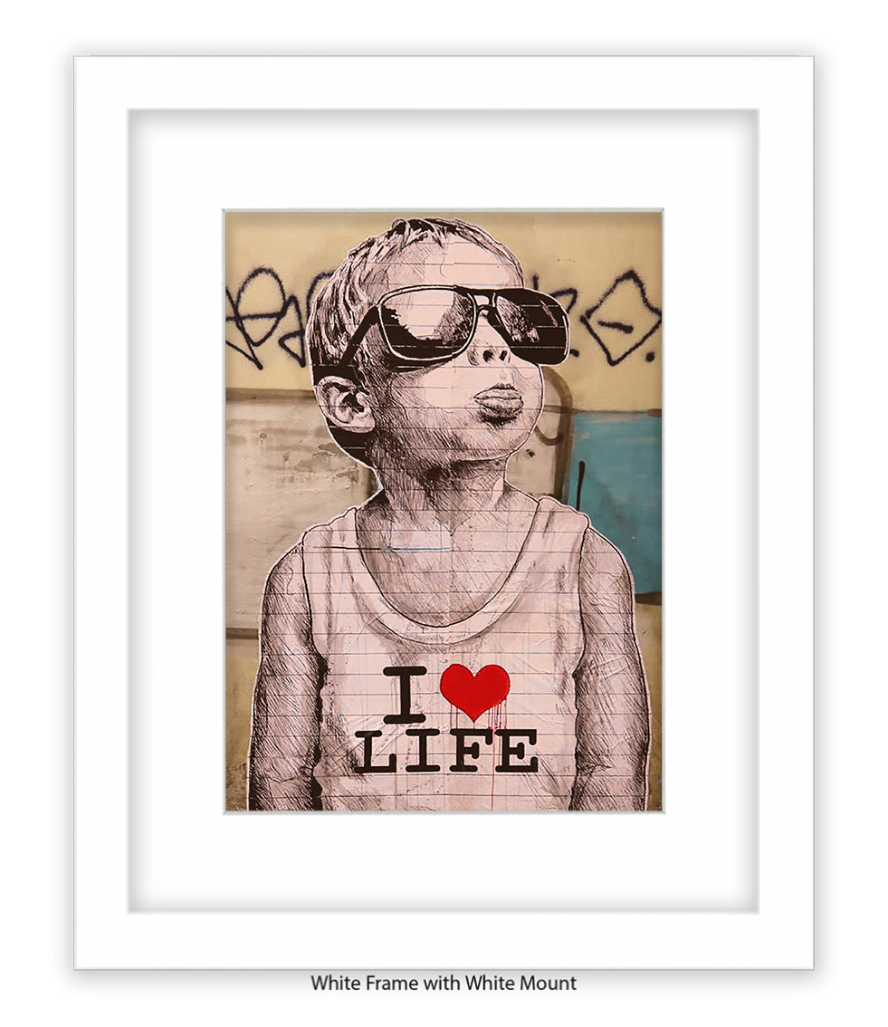 I Love Life Banksy Art Print