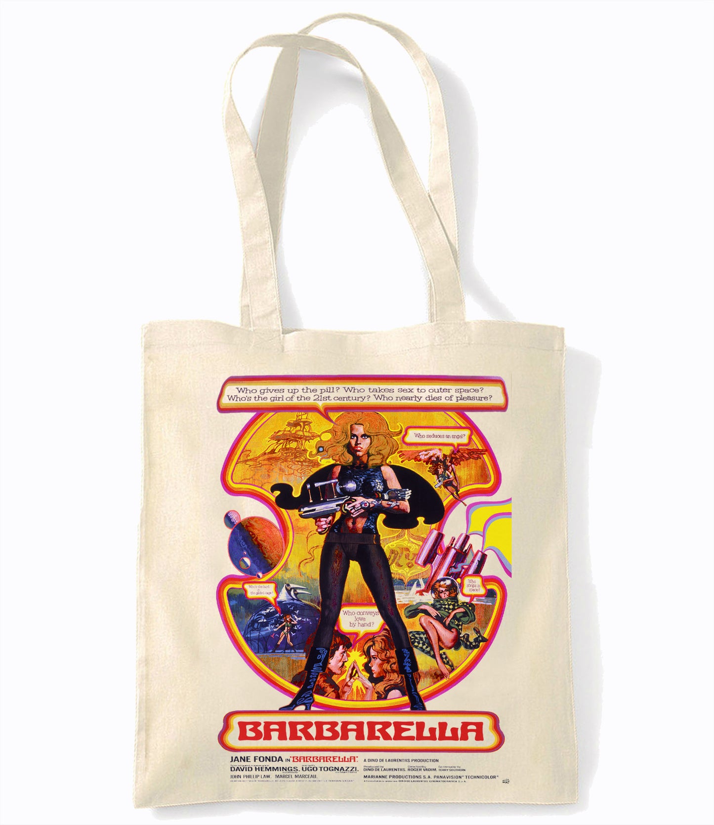 Barbarella - Jane Fonda - Retro Shopping Tote Bag