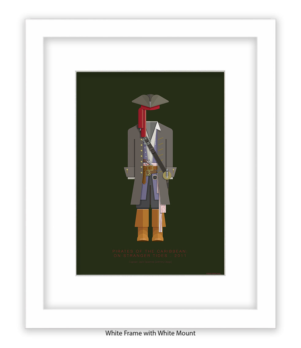 Pirates of the Carribean Jack Sparrow Fred Birchal Art Print