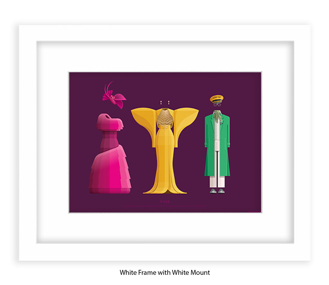 Pose - 3 Characters Fred Birchal Art Print