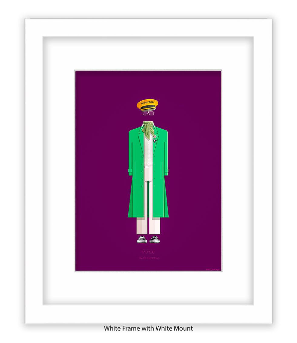 Pose Pray Tell Green Jacke Fred Birchal Art Print