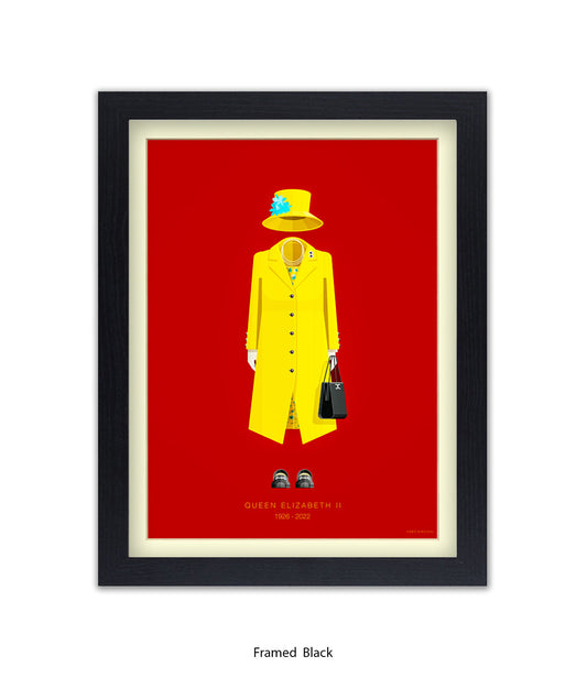 Queen Elizabeth II - Fred Birchal Art Print