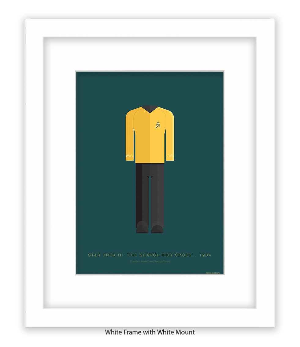 Star Trek III Captain Hikaru Yellow Top Fred Birchal Art Print