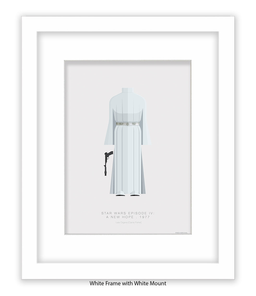 Star Wars IV Princess Leia Organa Fred Birchal Art Print