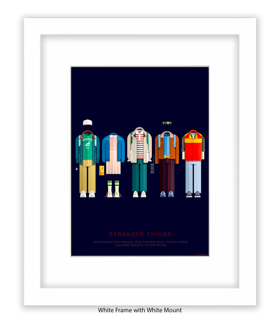 Stranger Things Birchal Art Print