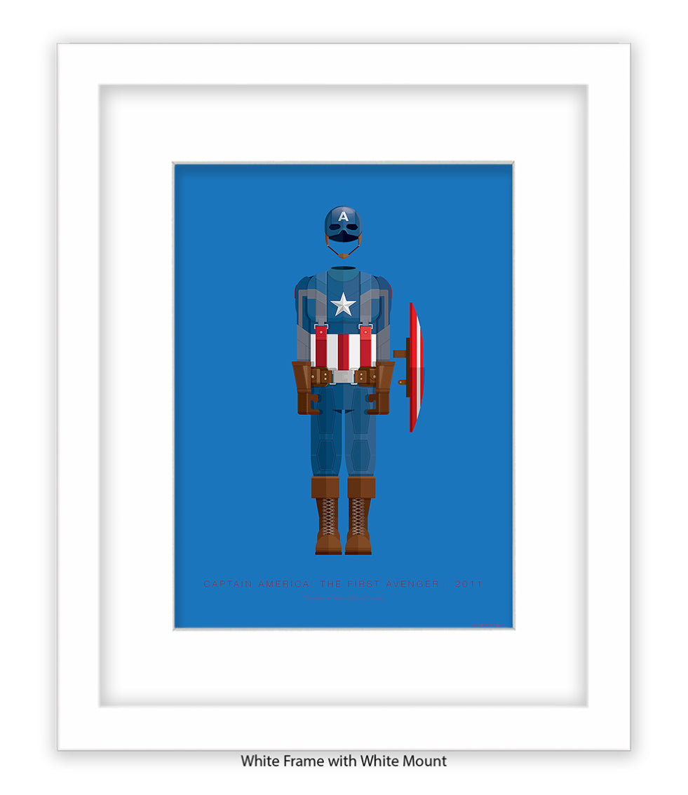 Captain America Fred Birchal Art Print