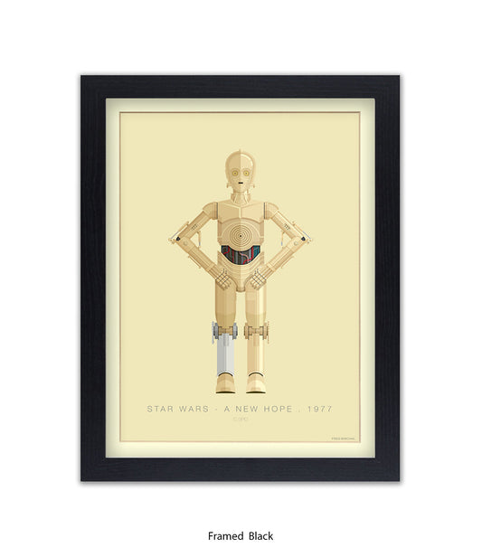 C 3PO Fred Birchal Art Print