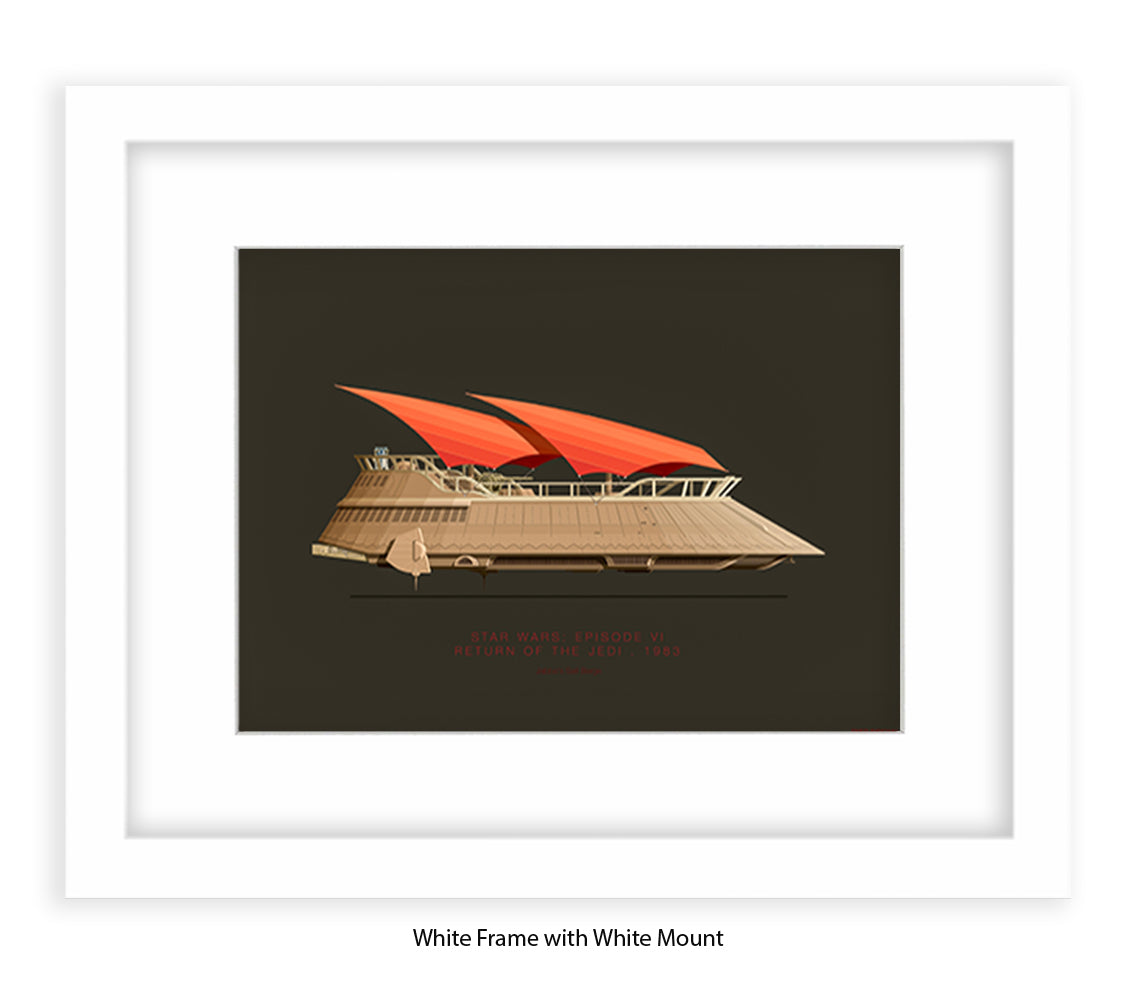 Star Wars VI - Jabba's Sail Barge - Return Of Jedi Fred Birchal Art Print