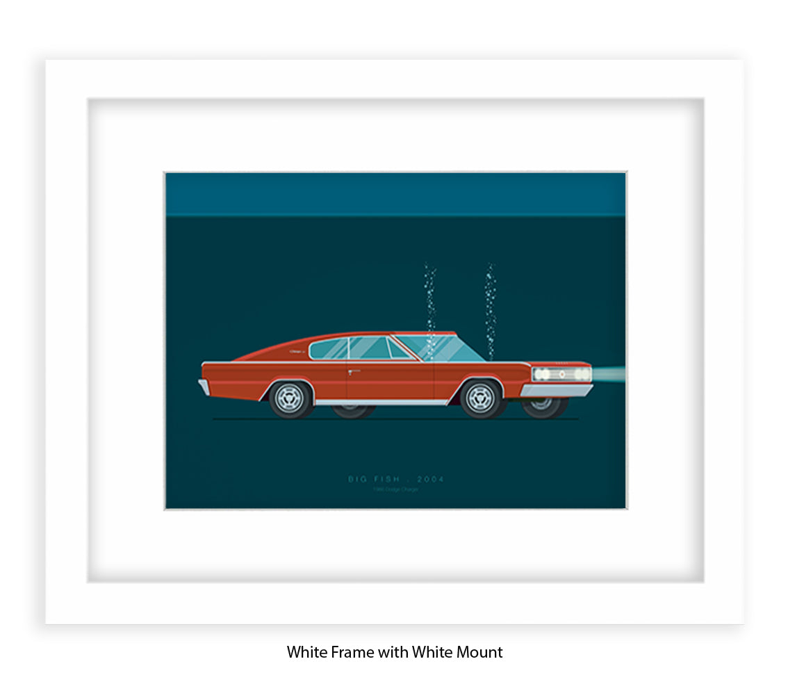 Big Fish - Dodge Charger - Car - Fred Birchal Art Print
