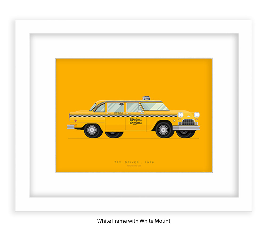 Taxi Driver - 1970 Checker Cab - Fred Birchal Art Print