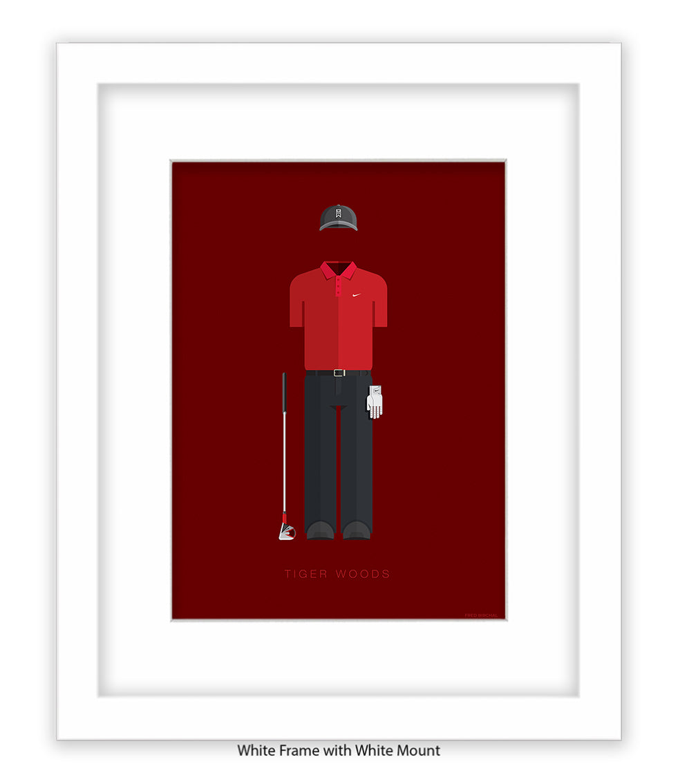 Tiger Woods Fred Birchal Art Print