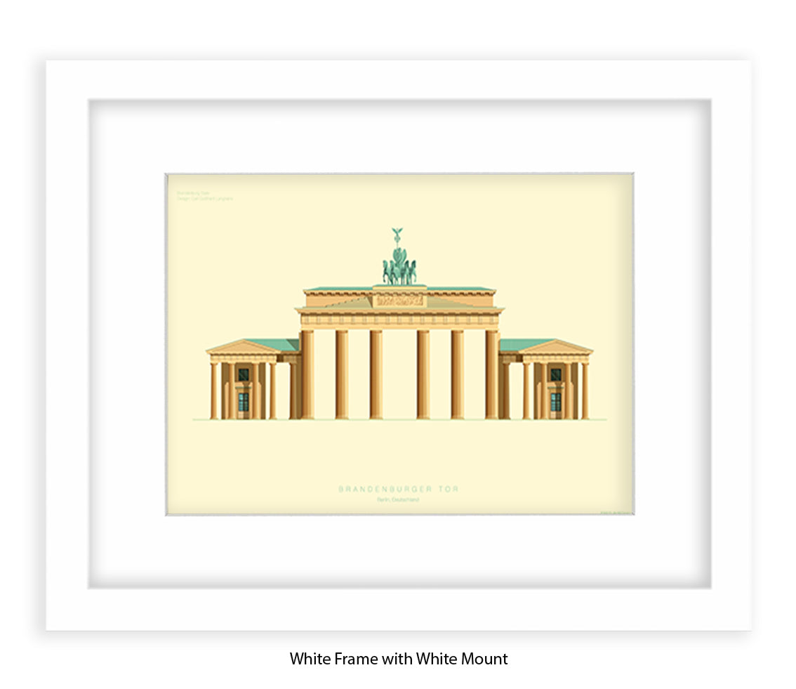 Brandenburg Gate - Berlin - Fred Birchal Art Print