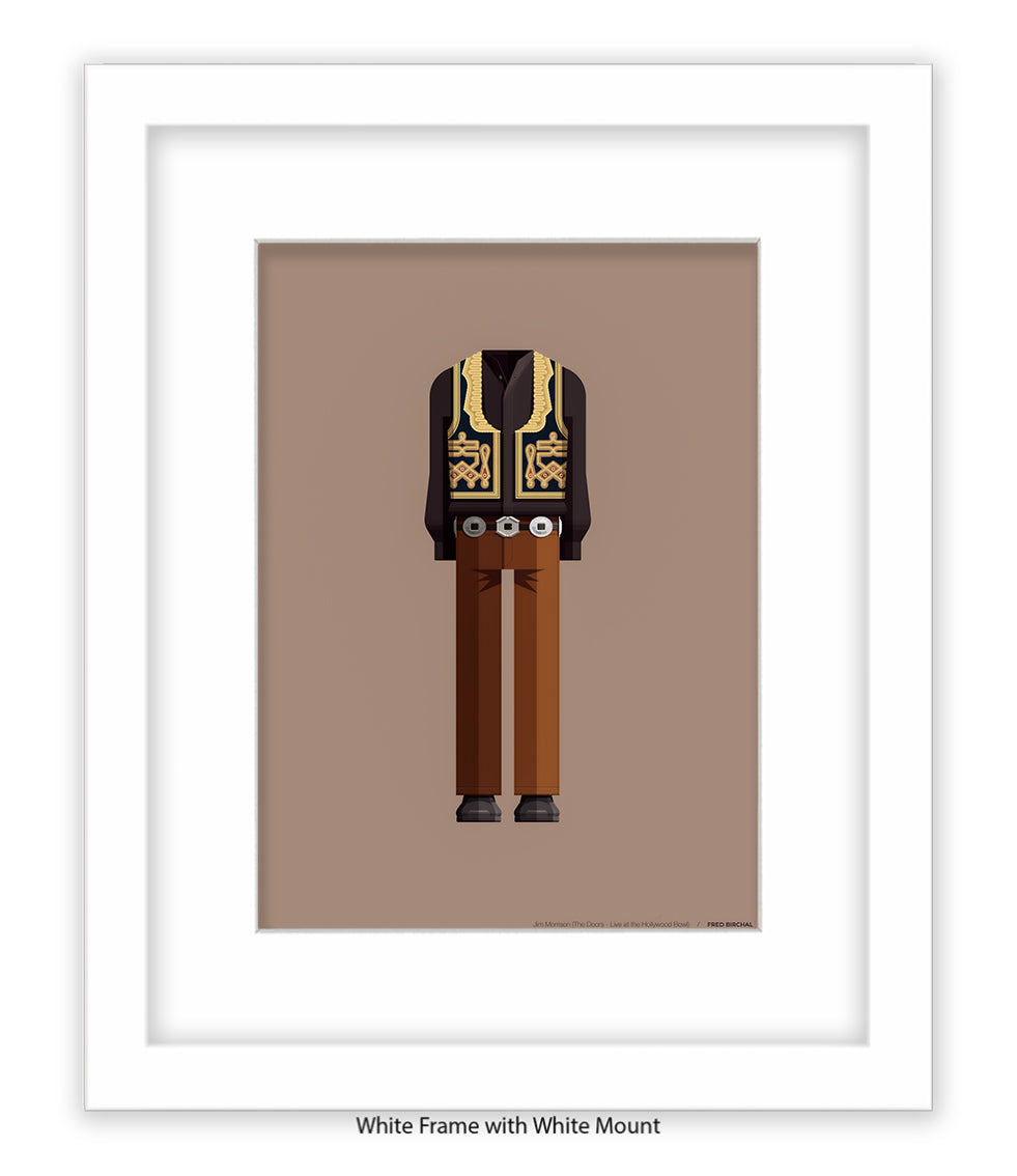 Jim Morrison - The Doors - Live At The Hollywood Bowl - Fred Birchal Art Print