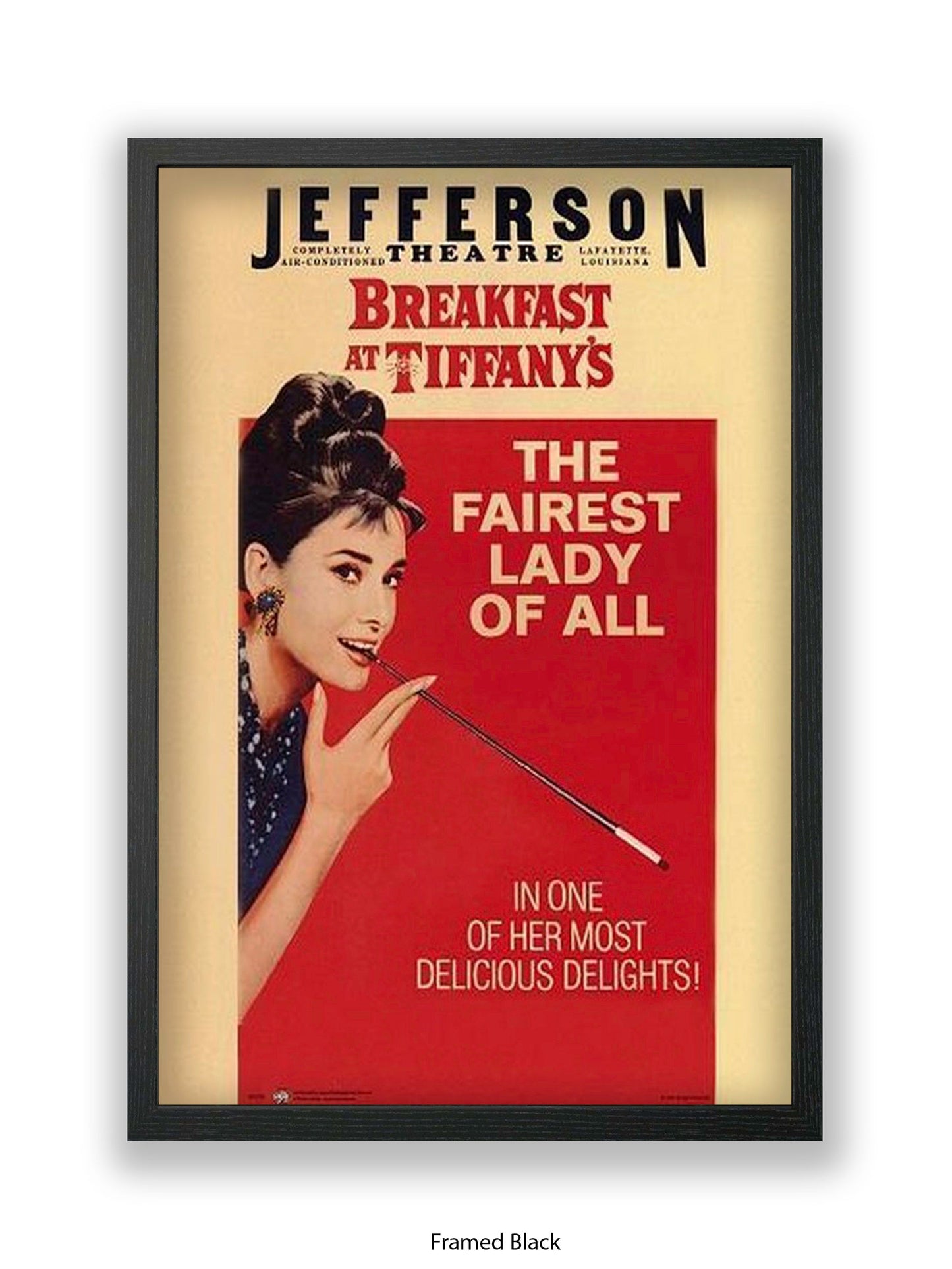 Breakfast At Tiffany's - Jefferson Theatre - 1985 - Red - One sheet poster