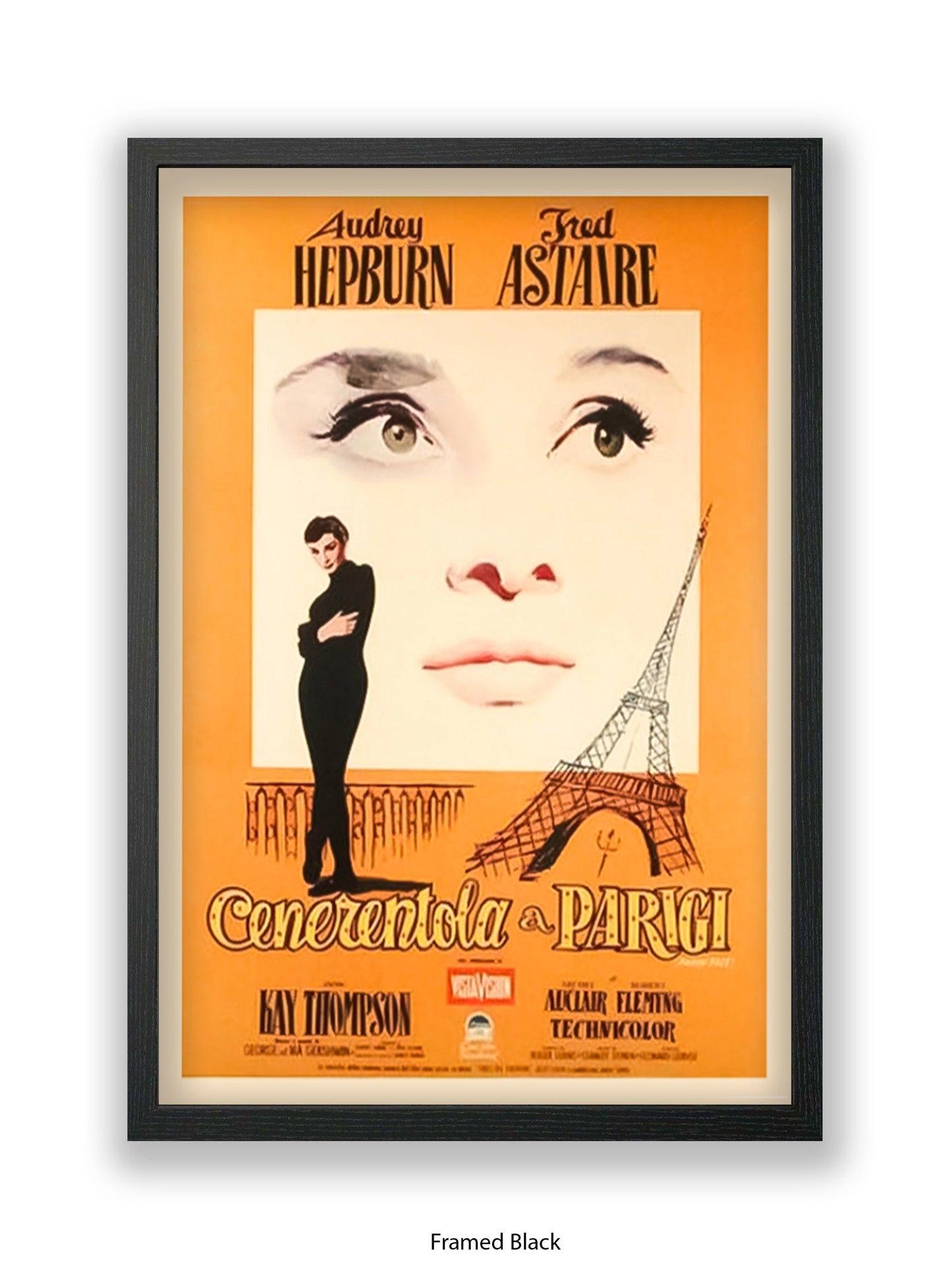 Funny Face - Cenerentola a Parigi - Italian- Very rare - One sheet poster