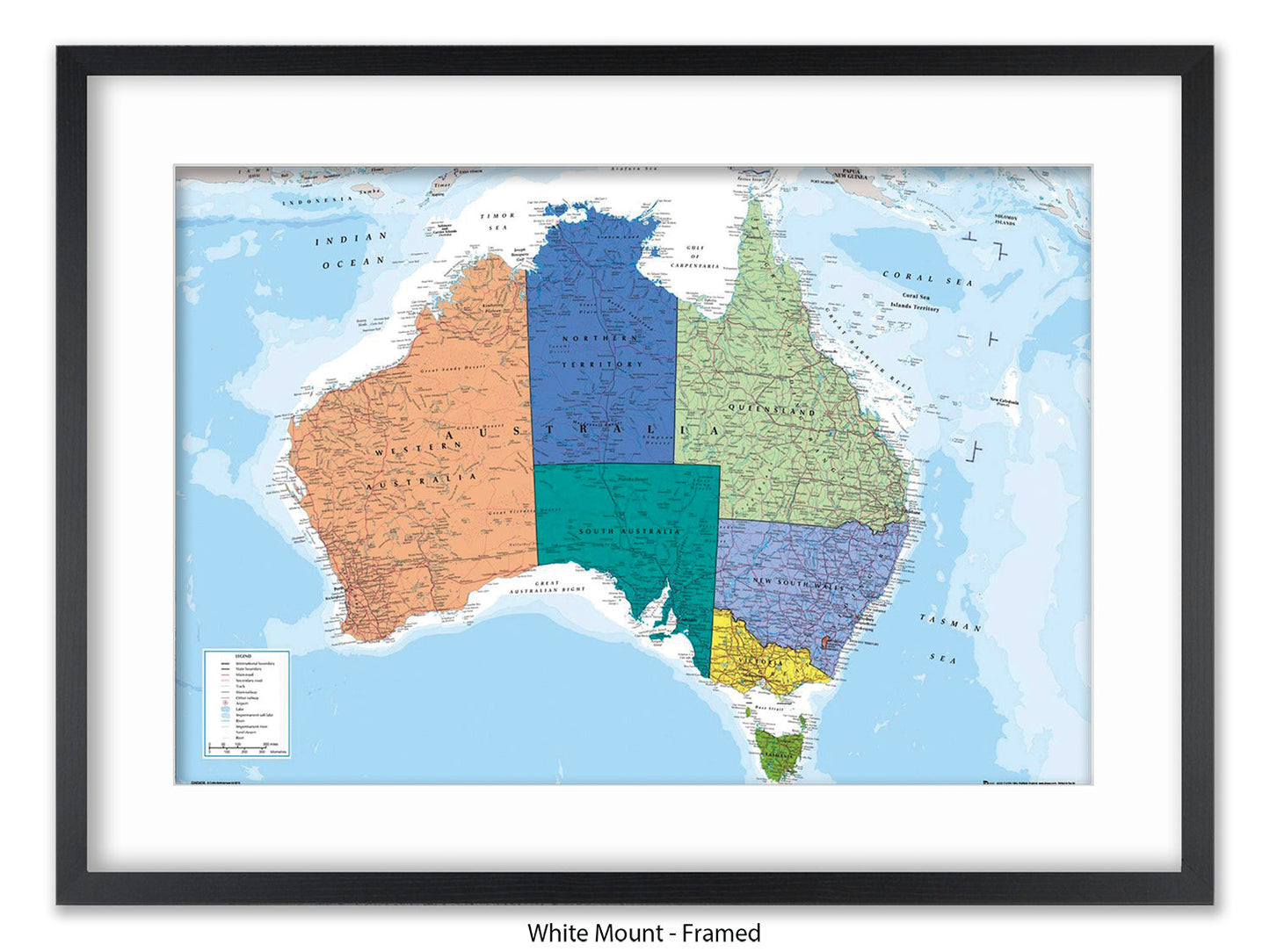 Australia Map Poster