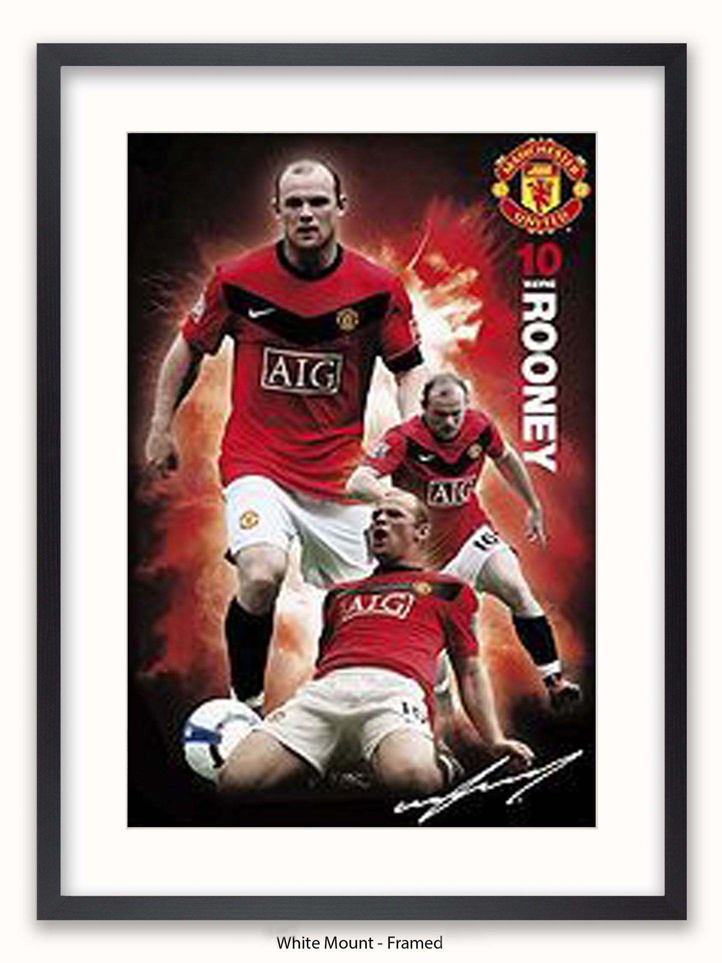 Manchester Utd Wayne Rooney Poster