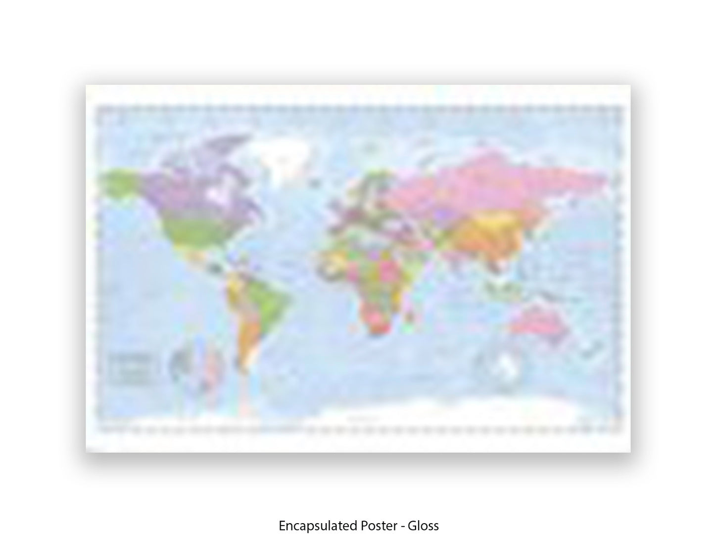 World Political Map (Miller Projection) Giant Poster