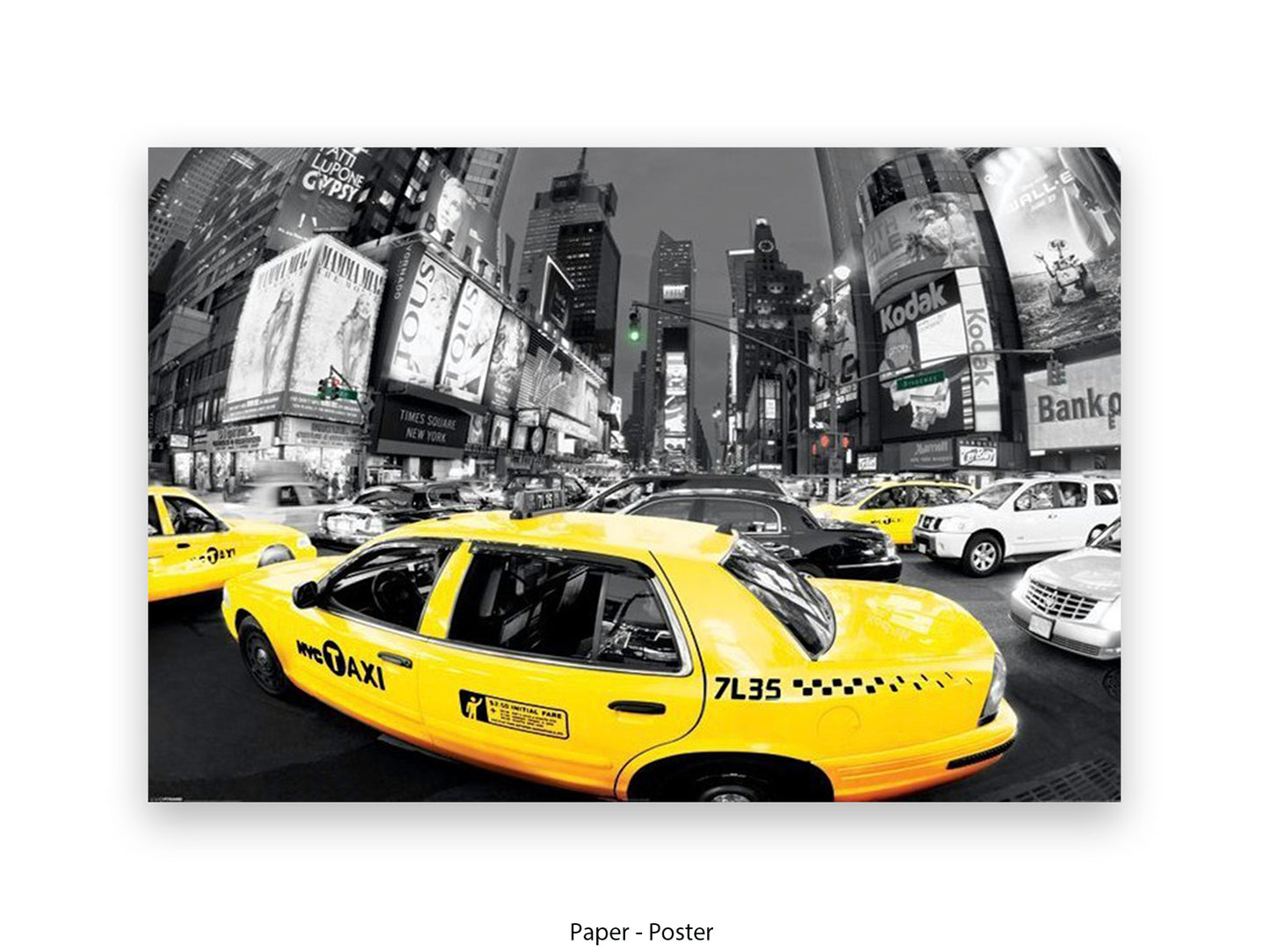 New York Rush Hour Times Square Giant Poster
