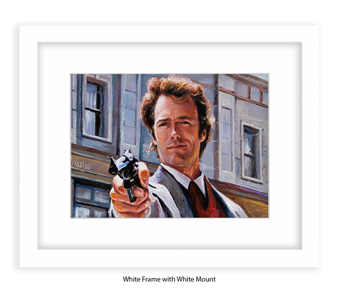Dirty Harry - Clint Eastwood - Michael Kozlov Art Print