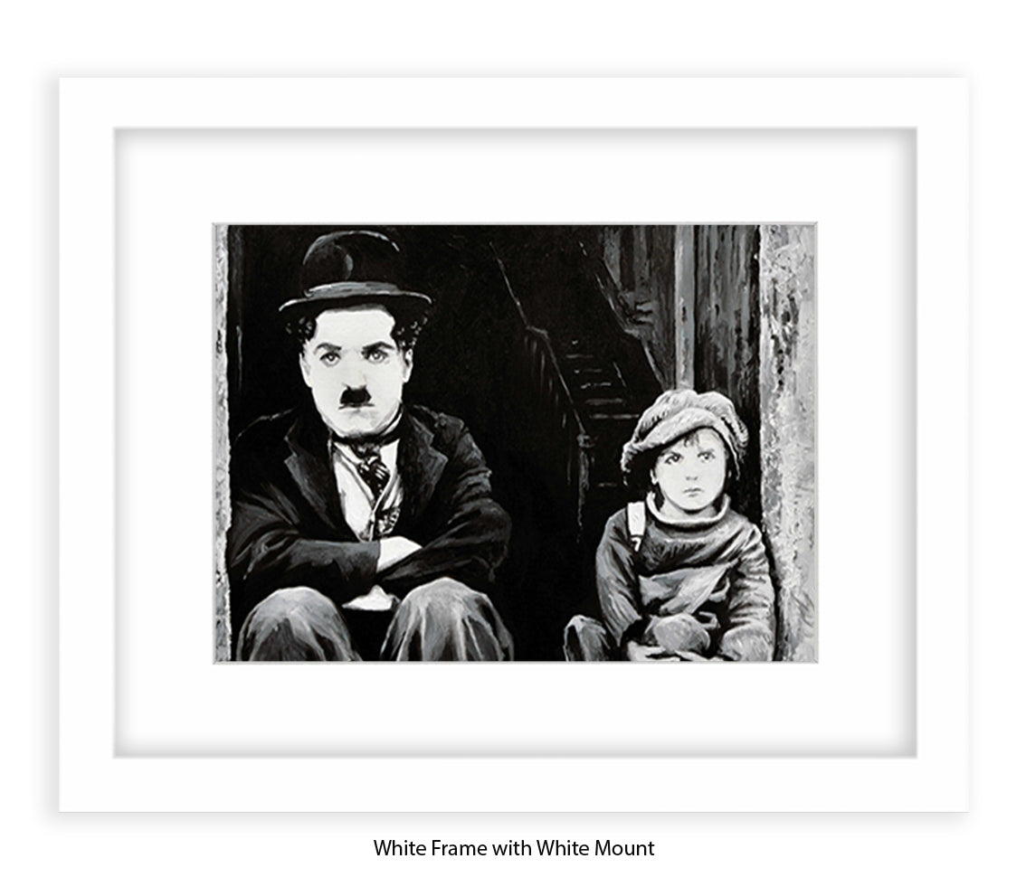 Charlie Chaplin - The Kid- Michael Kozlov Art Print