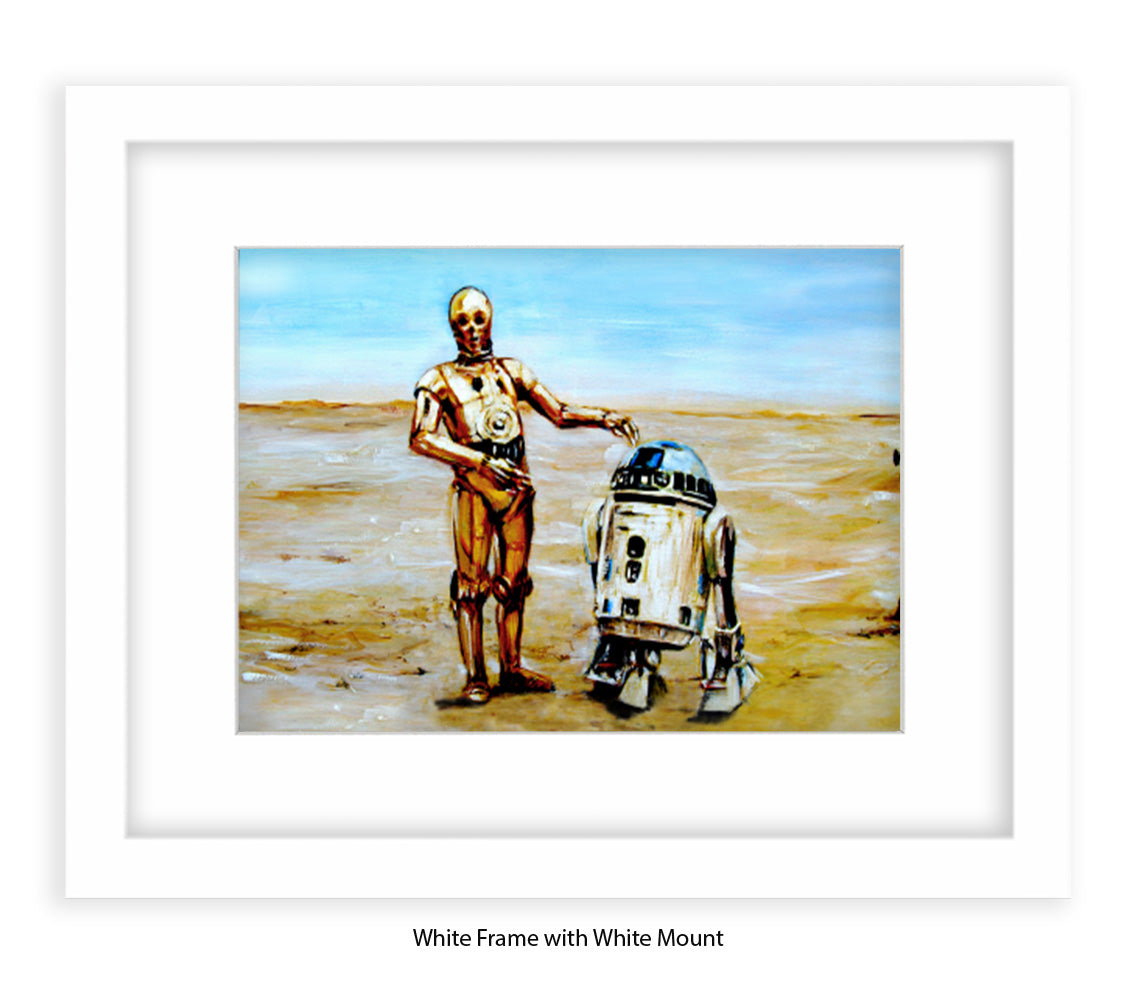 Star Wars - Droids - 2 Robots - Michael Kozlov Art Print