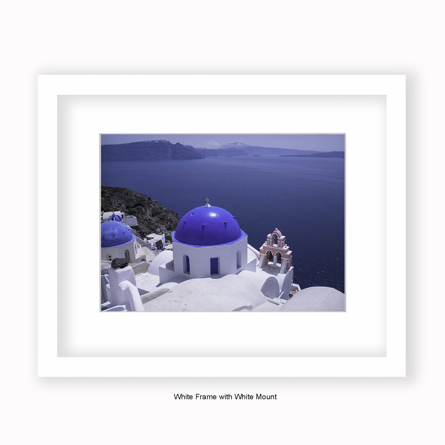 Greece Santorini - Ocean View - Mounted & Framed Art Print
