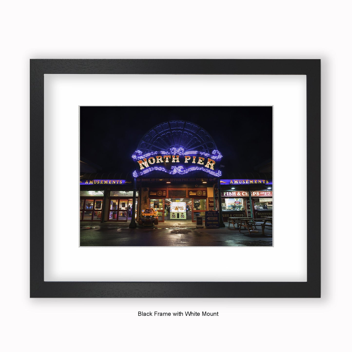 Blackpool North Pier - Mounted & Framed Art Print