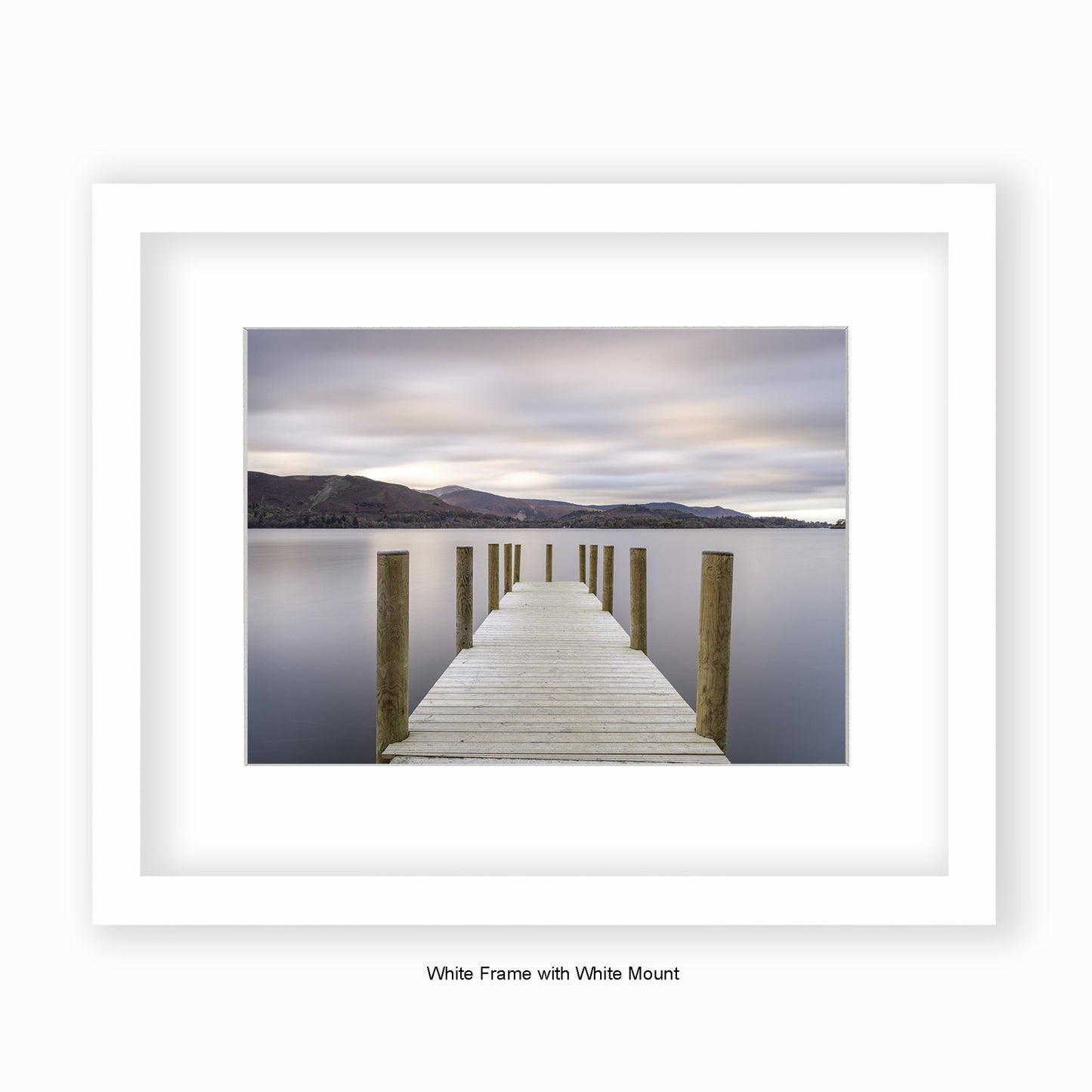 Lake District - Jetty - Mounted & Framed Art Print