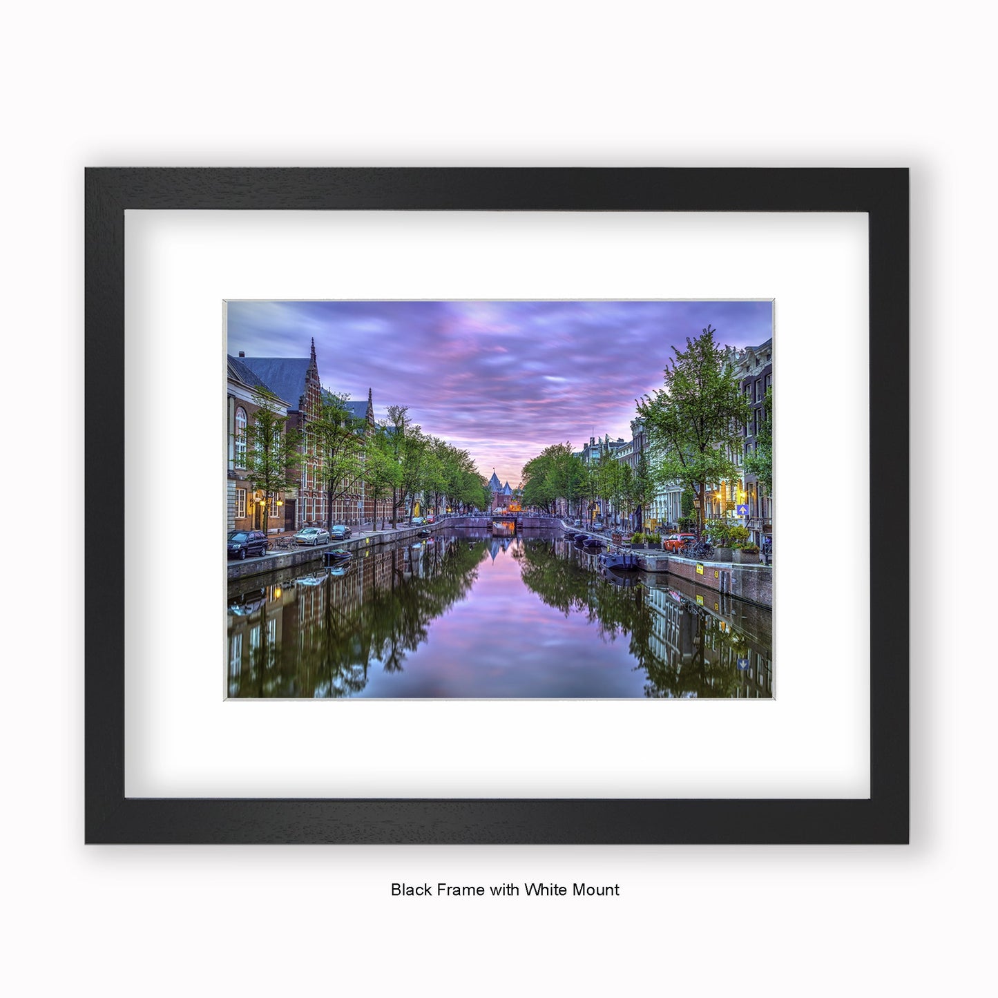 Amsterdam - Canal View Daytime - Mounted & Framed Art Print
