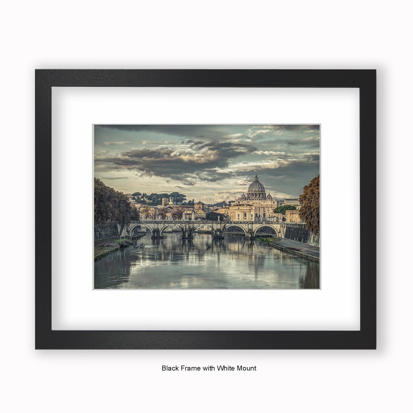 Italy - Rome - Vatican City Sistine Chapel - River Tiber - Mounted & Framed Art Print