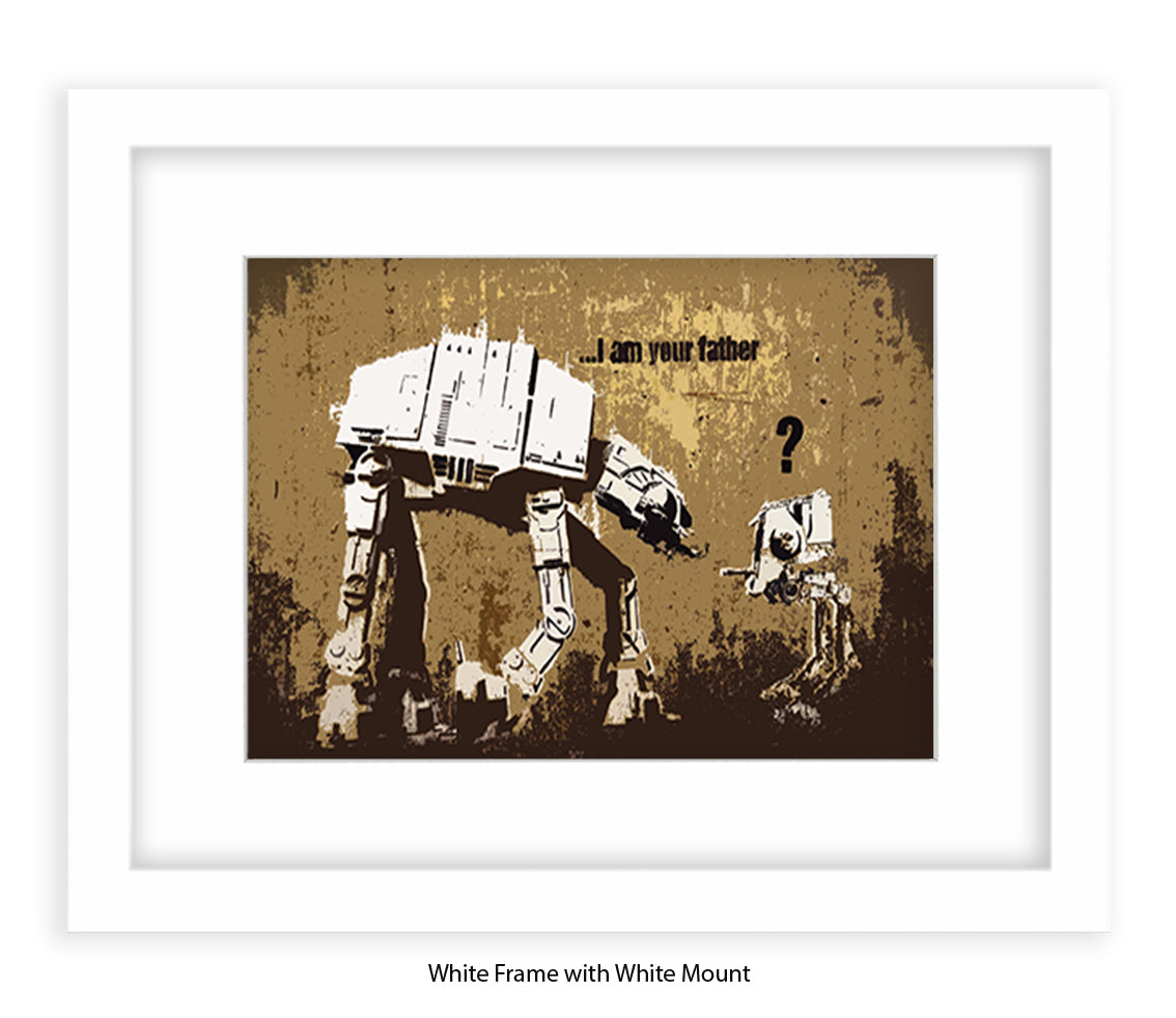 I Am Your Father - Mounted & Framed Banksy Print