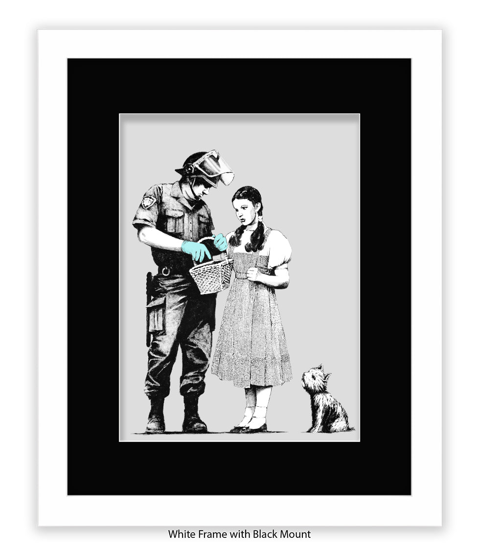 Dorothy Stop & Search - Mounted & Framed Banksy Print