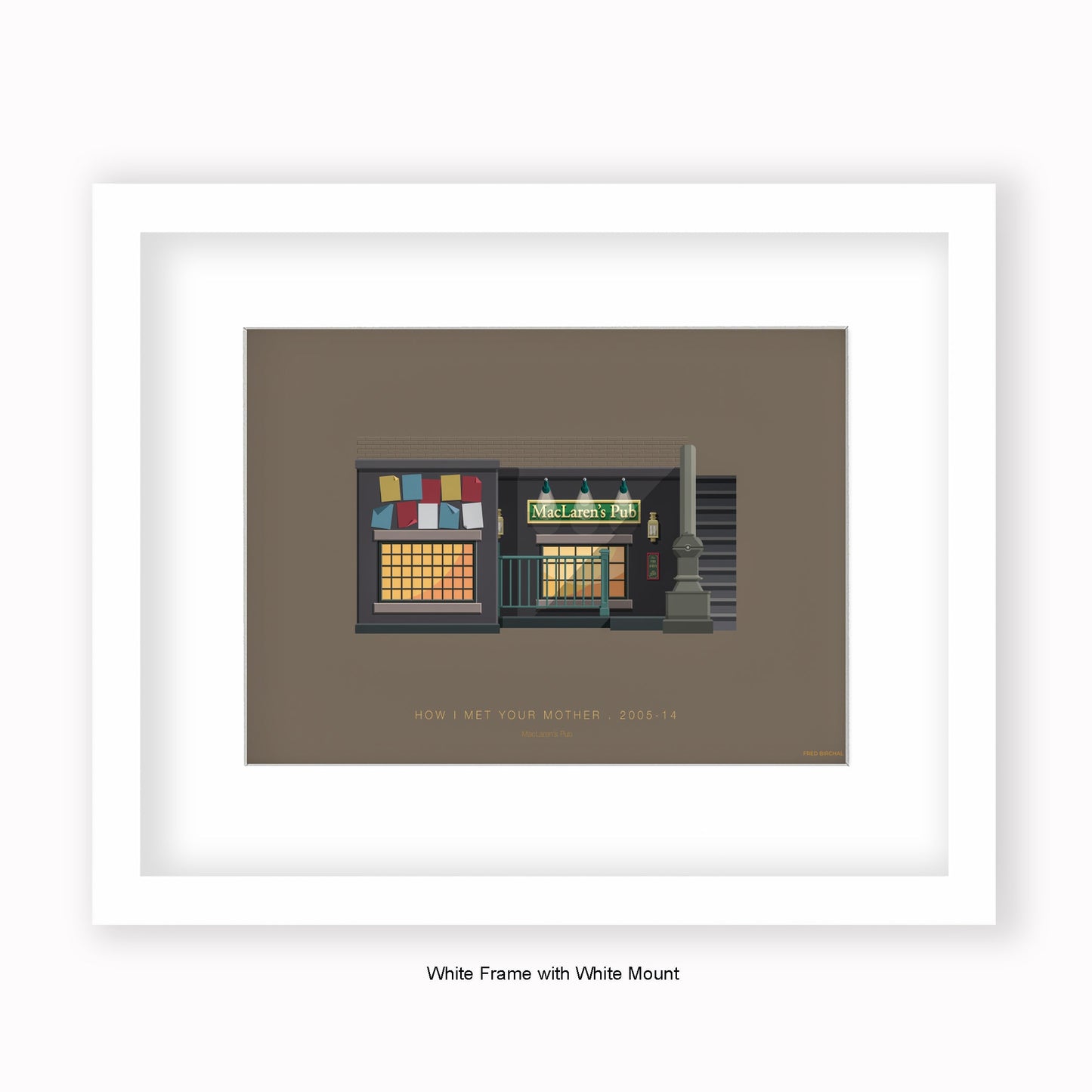 How I Met Your Mother - MacLaren's Pub - Mounted & Framed Art print